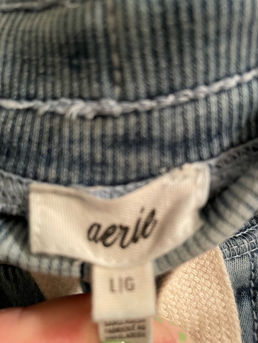 aerie Washed Denim Tee - Light Blue